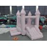 Buy cheap Commercial Party Rental White Bouncer Jumper Inflatable Moon Jumping Bounce House White Bouncy Castle from wholesalers