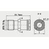 Buy cheap 2.4mm Female Straight Cable Connector Stainless Steel from wholesalers