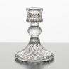 Buy cheap Blue Depression Tapered Color Glass Candle Holder Pressed Diamond Pattern from wholesalers
