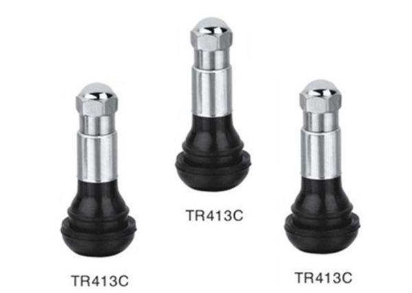 Buy cheap Tubeless Tyre Valve Stem Chrome Sleeve And Cap TR413C Brass Stem For Passenger Car from wholesalers