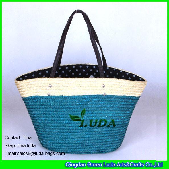 Buy cheap LUDA fashion lady straw beach totes wheat straw hand plaited best beach bag from wholesalers