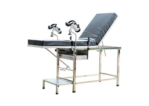 Buy cheap Stainless Steel Gynecology Examination Bed With Foot Stool from wholesalers