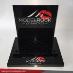 Cosmetic Acrylic Lipstick Display Stand Plexiglass Lucite Makeup Counter