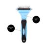 Buy cheap Pet Double-sided Stainless Steel Knot Brush For Dogs And Cats Skin-friendly Hair Remover Comb from wholesalers