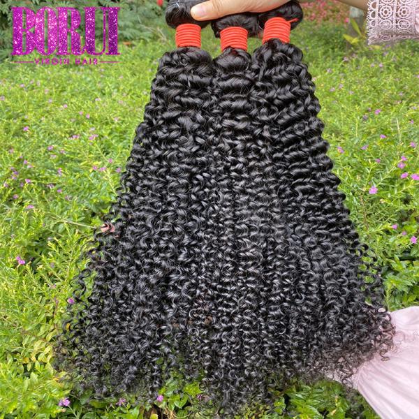 Buy cheap Peruvian Virgin Jerry Curl Weave Human Hair Kinky Curly Natural Color Human Hair Weft from wholesalers