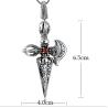 Buy cheap Men's Jewelry Vintage Sword 925 Silver Amulet Pendant Necklace (N046031W) from wholesalers