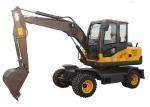 Heavy Equipment Excavator , 0.4 M3 Bucket Capacity 8 Tonne Wheeled Excavators