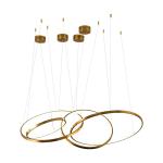 Cicle Chandelier Loft in the Hall Living Dining Room Gold Staircase Ring Pendant