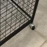 Buy cheap Black Color Removable Metal Supermarket Display Racks With Wheels from wholesalers