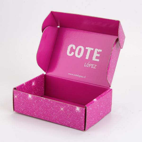 Buy cheap Customized Size Beauty Packaging Pink Corrugated Mailer Boxes from wholesalers