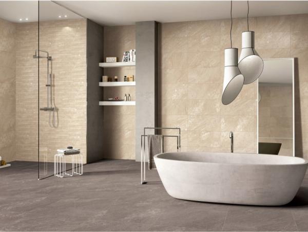 Buy cheap 600x600mm Luxury Bathroom Ceramic Tile Deep Maroon Durable Shower Decoration from wholesalers