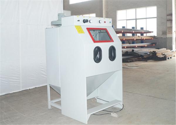 900mm * 600mm * 550mm Suction Blast Cabinet Dust Free 550W Fan Power 250Kg