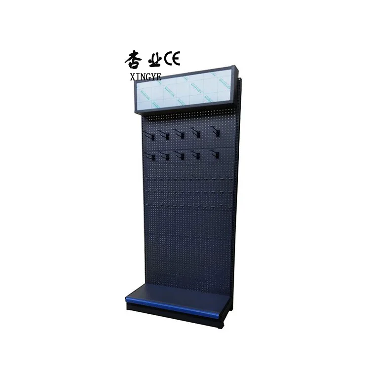 Factory Customized Color Size display shelves supermarket shelves black display racks