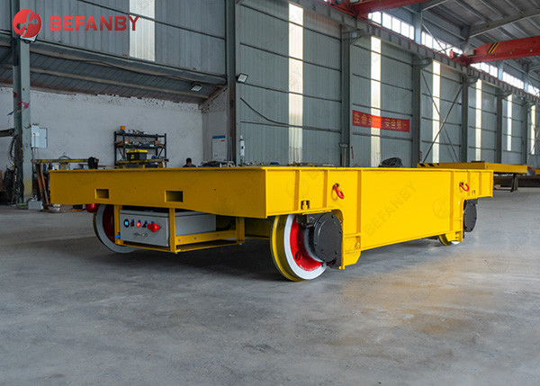 Steel Factory Battery Traverser Transfer Cart With Rail