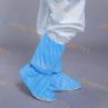 Buy cheap 50g SMS 400g PVC Blue Plastic Shoe Covers With Elastics from wholesalers