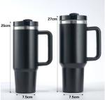 Insulated Vacuum Sports Bottle Cup Tumblers 30oz 40oz H2.0