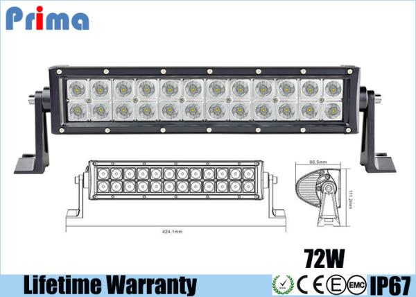 Buy cheap 14" 72W LED Driving Light Bar , 14 Inch Flood Spot ATV LED Light Bar from wholesalers
