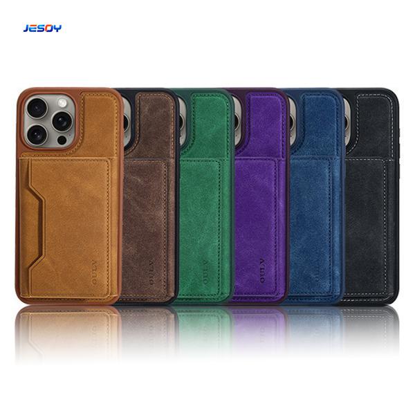 Buy cheap Magnetic Magsafe PU Leather Phone Case With For IPhone 16 15 Pro Max from wholesalers