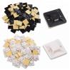 Buy cheap Black PE Cable Tie Accessories 28 x 28mm Adhesive Zip Tie Holders ROHS Approved from wholesalers