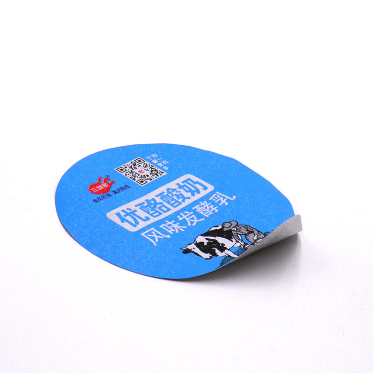 101mm Precut Aluminum Yogurt Foil Lid PP Lacquer Easy Peel For Beverage