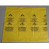 Buy cheap Yellow Asbestos Disposal Removal and Burial Bags, manufacturer supply Customize yellow color plastic Bag for packing asb from wholesalers