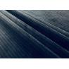 Buy cheap Striped Velvet Fabric Blue Black 240GSM 100% Polyester Heat Printing from wholesalers
