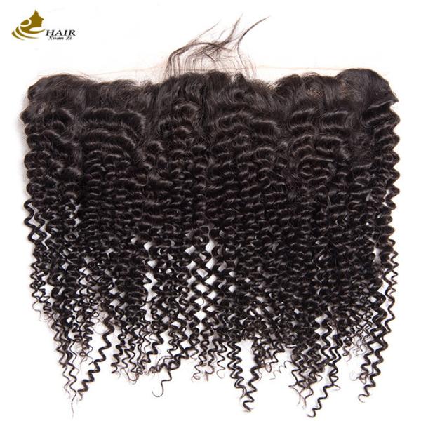 Buy cheap Frontal Human Hair Lace Closure 5x5 HD Kinky Curl OEM from wholesalers