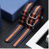 Buy cheap Waterproof Black 24mm Watch Band Strap ODM 22mm Watch Strap Nylon SS Buckle from wholesalers