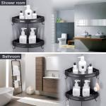Aluminum Storage Wall Mounted No Drilling Racks Shower Organizer Basket