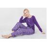 Buy cheap Fashionable Violet Womens Pyjama Sets Long Sleeve Top Australian Design from wholesalers