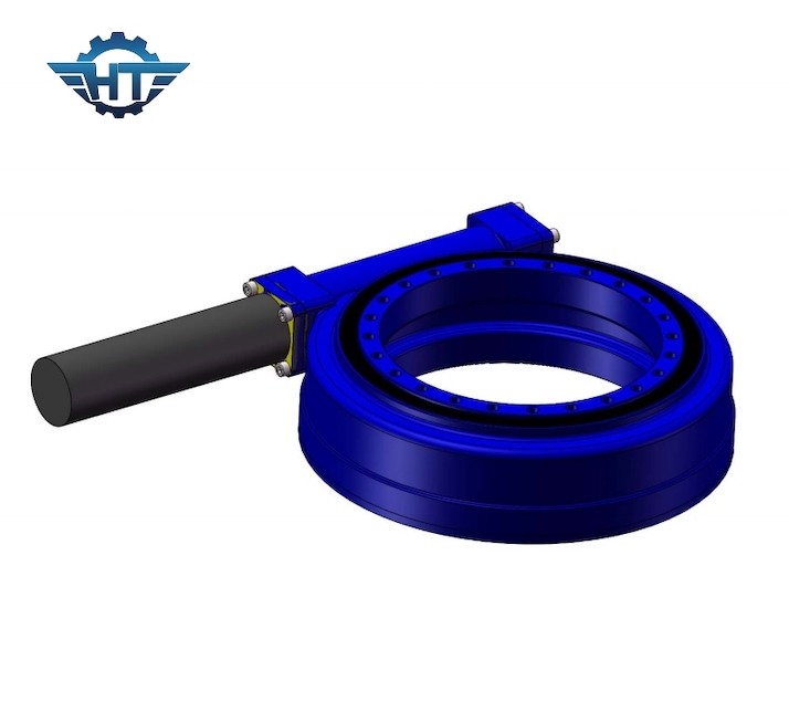 25 Inch Powered Small Slew Drive With Hourglass Worm Technology For PV Mounting Tracking