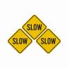 Buy cheap Custom Yellow Slow Down Warning Reflective Traffic Signs For Road Safety from wholesalers