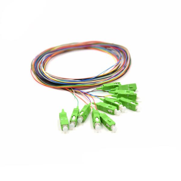 Buy cheap SC / APC Fiber Optic Pigtail , 2 M Fiber Jumper Cables 12 Colors Opitional from wholesalers
