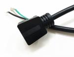 American 3pin white extension power cord without stopper 10A/16A copper power