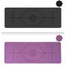 Buy cheap 5mm Pu Rubber Yoga Mat Customized Posture Line Natural Rubber Anti Slip and Sweat Absorbing Yoga Mat Tuhao Fitness Yoga from wholesalers