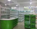 Durable Metallic Medicine Display Racks Wall Side 900x320x2000mm Size