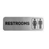 Buy cheap Restroom Metal Toilet Sign Plate Stainless Steel Bathroom Signs ODM from wholesalers
