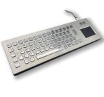 IP65/IK07 Stainless Steel Industrial Desktop Keyboard Waterproof Explosionproof