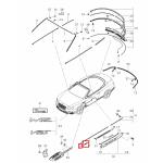 For Bentley Continental Gt Left Right Fender Chrome Trim OEM 3W8853518Q