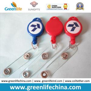 China High Quality Mini Round Retractable Badge Reel W/Epoxy Dome Label on sale