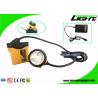 Buy cheap Aluminum Miners Cap Rechargeable LED Headlamp IP68 10.4Ah SAMSUNG Battery High Safety from wholesalers