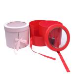 ISO14001 Round Cardboard Holiday Gift Box Packaging With Lids Ultralight