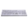 Buy cheap 106 Keys Industrial Metal Keyboard With Trackball Stainless Steel Material from wholesalers
