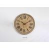 Buy cheap ZY19039 12 Hours Carved Round Wooden Clocks Wall Art Clock from wholesalers