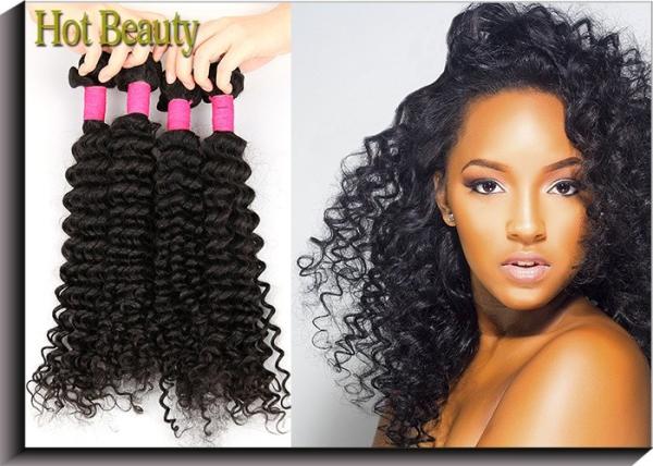 Buy cheap 20 Inch 6A Virgin Brazilian Hair Deep Wave Style , Natural Brown / Black from wholesalers