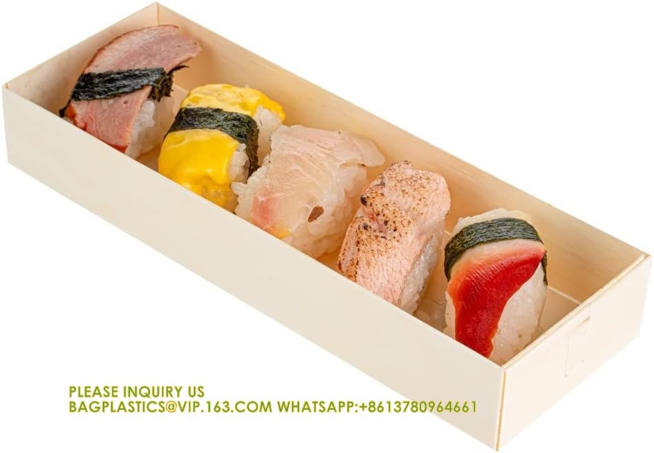 17 Ounce Square Straight Wooden Containers - Containers Sold Separately, Clear Plastic To Go Box Lids