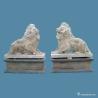 Buy cheap Natural Stone Carving Sculpture Antique Finish Stone Lions Animal Figures from wholesalers