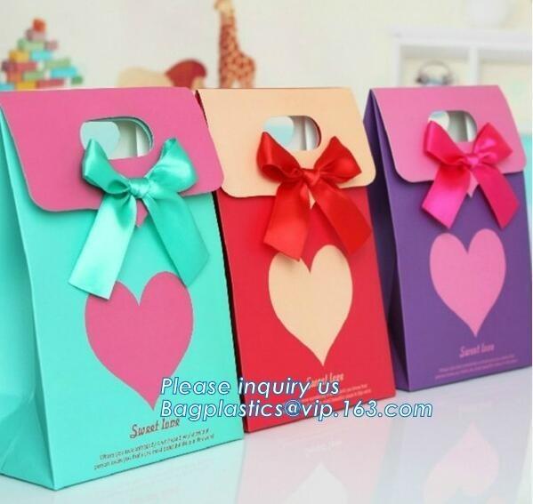 Buy cheap paper carrier bag,kraft paper bag,craft paper bag manufacturer,Printing Logo Paper Carrier Bag with Bowknot and Handle f from wholesalers