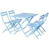 Buy cheap Outdoor Steel Folding Table And Chairs Garden 4 Person Dining Set from wholesalers