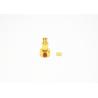 Buy cheap Gold Plated Coaxial SSMP Connector , Right Angle Coax Connector Light Weight from wholesalers